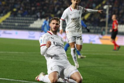 Empoli-Milan 0-2. gol di Leao e Gimenez. Rosso a Tomori e Marianucci