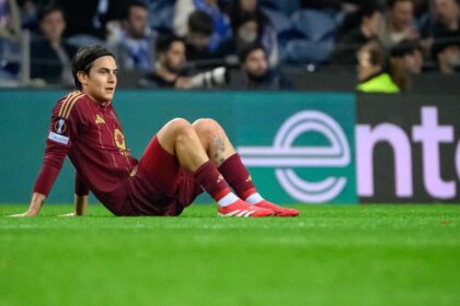 Porto-Roma 1-1, gol di Celik e Moura. Dybala infortunato, Cristante espulso