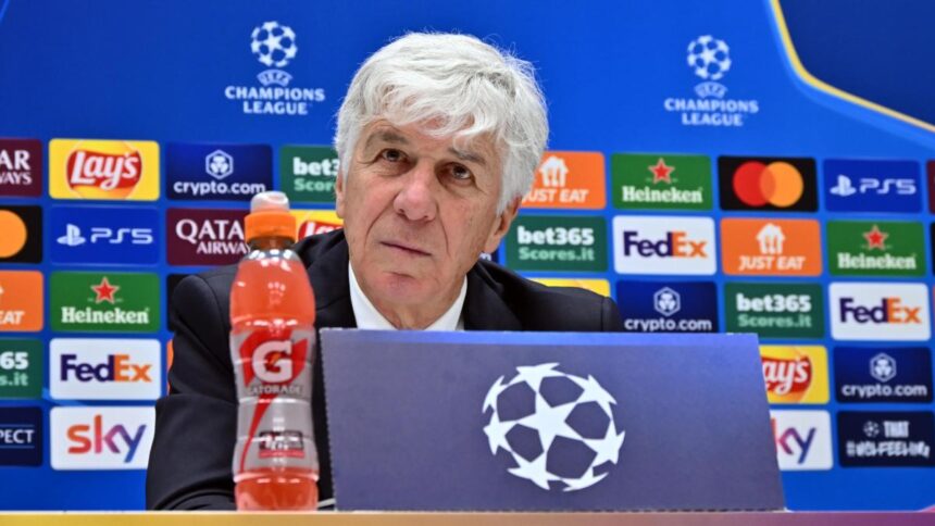 Gasperini in conferenza prima di Atalanta-Bruges