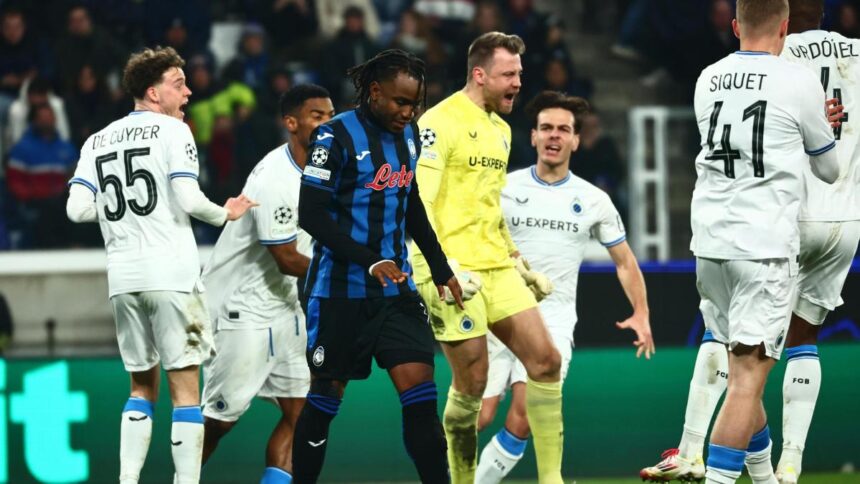 Atalanta-Bruges 1-3: doppietta Talbi, gol di Jutgla, Lookman. Champions, Gasperini fuori