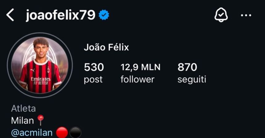 Joao Felix, che numeri su Instagram: più follow di tutta l'Inter