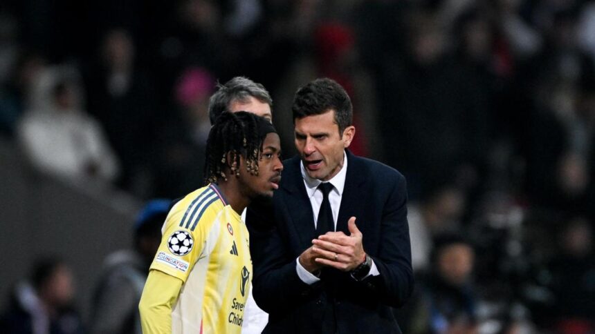 Juve, esonero Thiago Motta: sui social solo Mbangula lo saluta