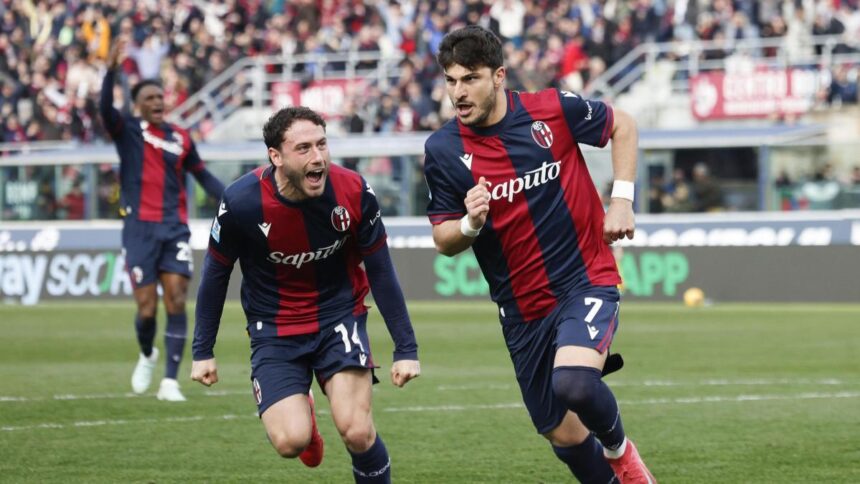 Bologna-Cagliari 2-1: gol di Piccoli, Orsolini (2)