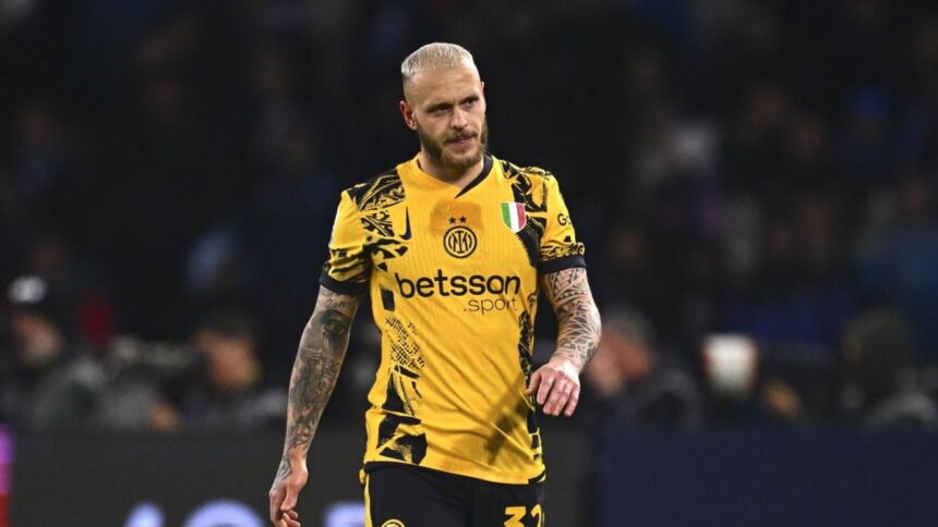 Inter, infortunio Dimarco: risentimento muscolare, salta il Feyenoord