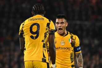 Feyenoord-Inter, gol Thuram e Lautaro: il Toro miglior marcatore europeo