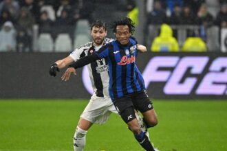 Atalanta, lesione al bicipite femorale per Cuadrado. Salterà la sfida con l'Inter