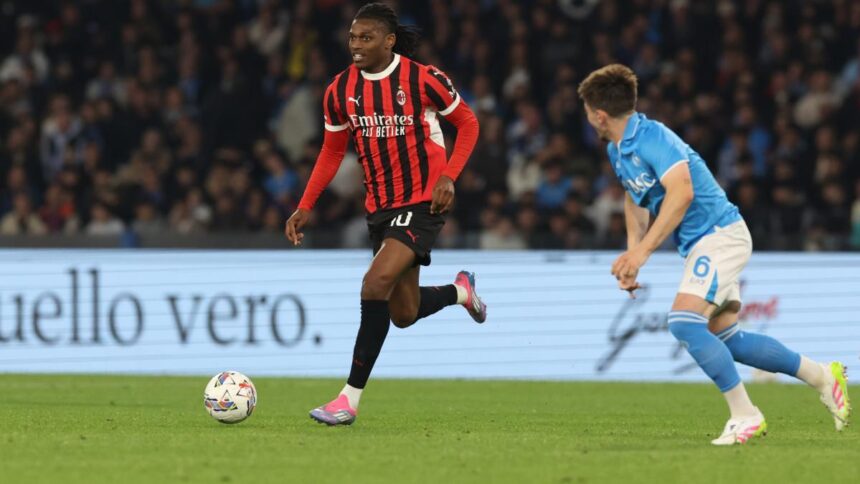 Derby coppa Italia: Milan, Leao titolare. Gimenez forse. Abraham sta peggio