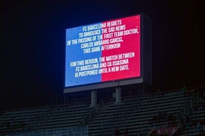 muore a 40 anni il medico sociale. La decisione sul match con l'Osasuna