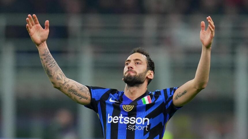 Milan-Inter, Calhanoglu gol d'autore nel derby
