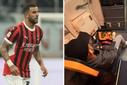 Walker "low cost" per tornare a Manchester. E in aereo si guarda Temptation Island