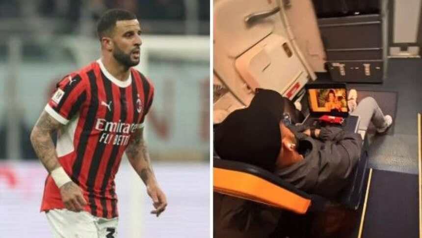 Walker "low cost" per tornare a Manchester. E in aereo si guarda Temptation Island