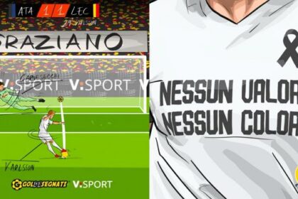 sotto quella maglia bianca batte ancora il cuore giallorosso di Graziano