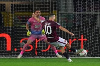 Torino-Venezia 1-1, gol di Kike Perez e Vlasic su rigore