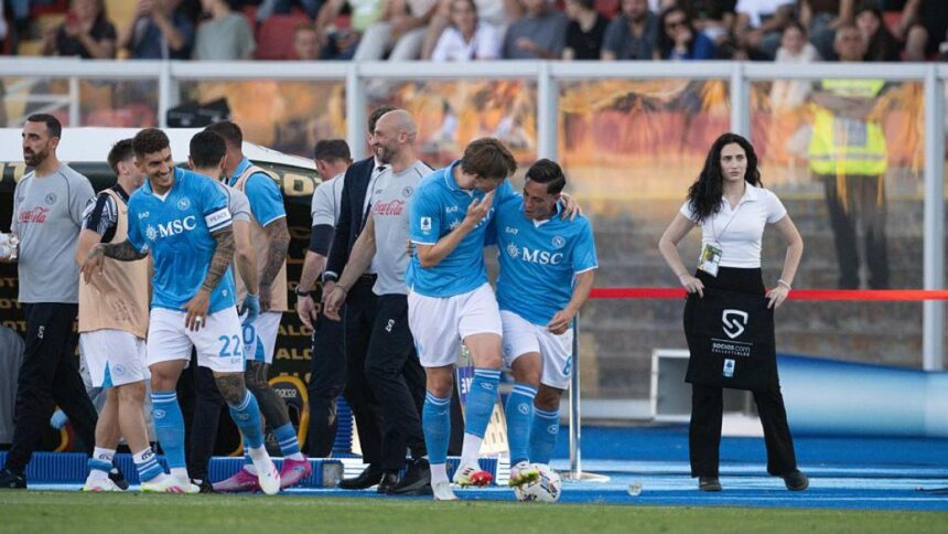 Napoli, Raspadori-Mc Tominay e la punizione col Lecce che può valere lo scudetto