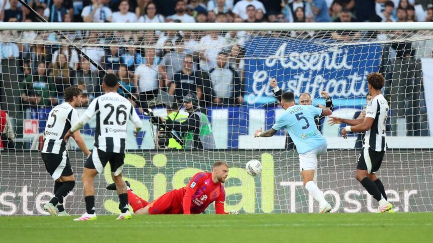 Lazio-Juve 1-1: gol di Kolo Muani e Vecino