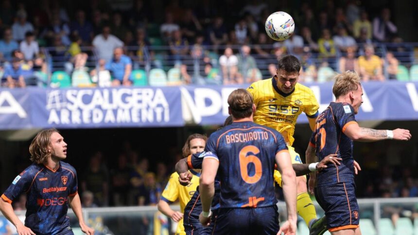 Verona-Lecce 1-1, gol di Krstovic e Coppola