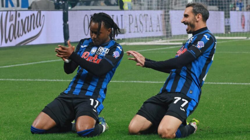 Atalanta-Roma 2-1, gol di Lookman, Cristante, Sulemana