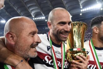 Coppa Italia, la festa del Bologna e di Vincenzo Italiano dopo la vittoria sul Milan