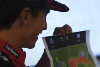Marquez e lo sfottò a Dall'Igna: mostra la heat map della sconfitta dell'Inter