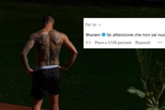 Thuram stuzzica Lautaro sui social: "Attento, non sai nuotare"