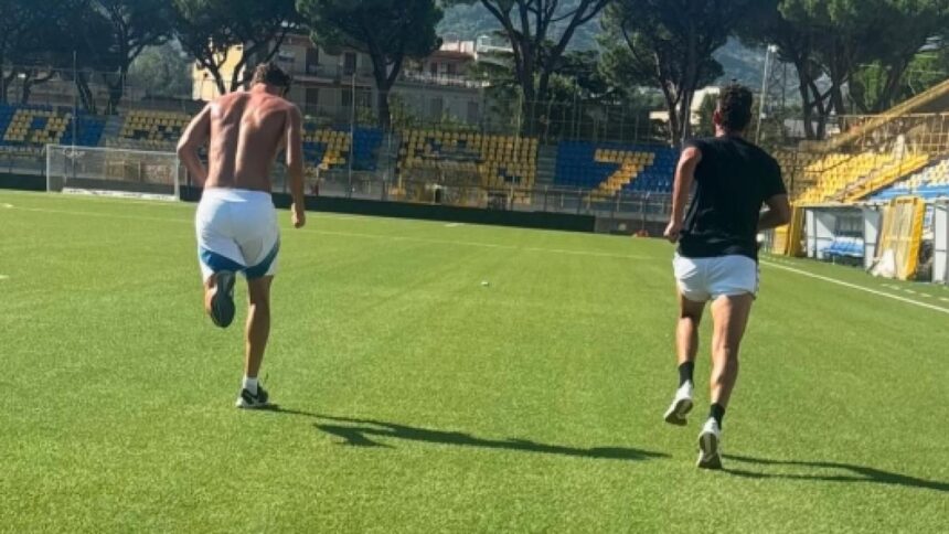 Inter, Pio Esposito si allena a Castellammare