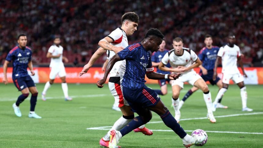 Milan-Arsenal 1-0: gol di Saka in amichevole