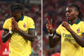 Leao, un gol per Diogo Jota: segna al Liverpool e mima il numero 20