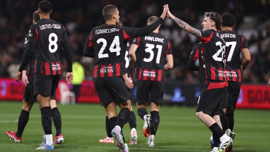 Milan-Perth Glory 9-0 gol di Terracciano, Okafor, Comotto, Chukwueze, Leao, Ricci e Musah