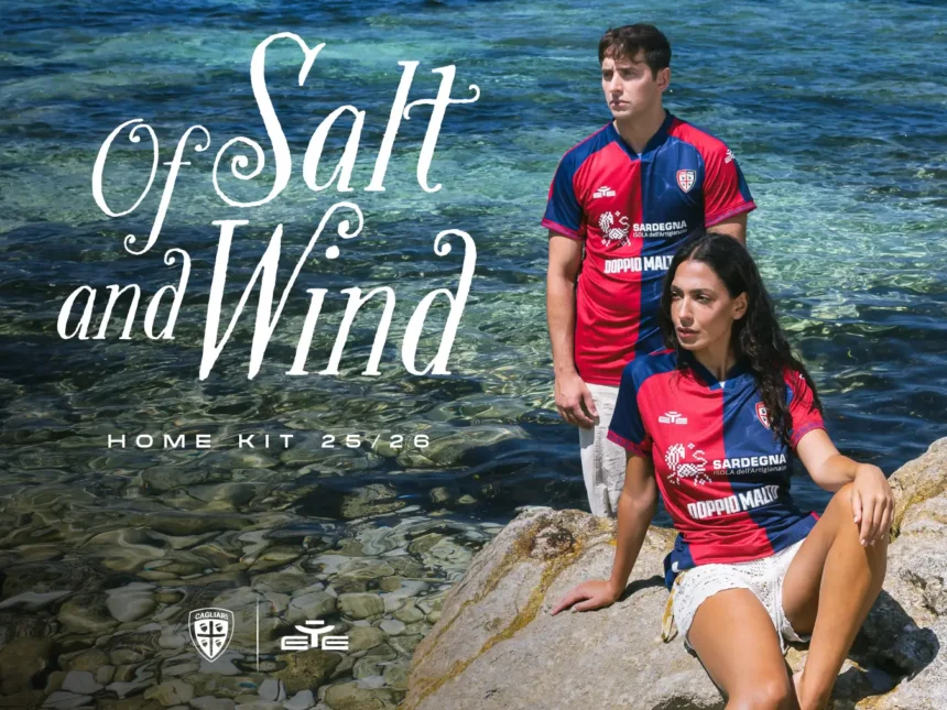 Cagliari, ecco l'home kit 2025/2026: un omaggio alla Sardegna