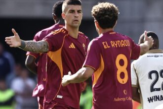 Lens-Roma 0-2: Mancini e Soulé in gol contro i francesi