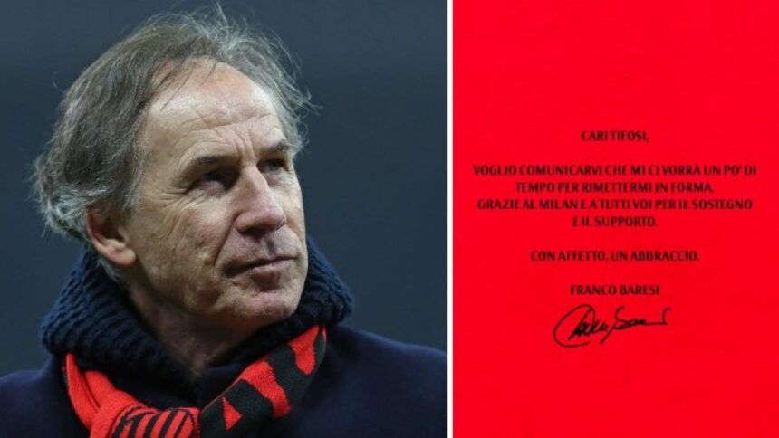 Milan, Franco Baresi operato per rimuovere un nodulo polmonare. "Ci vorrà un po'..."