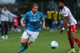 Napoli-Brest 1-2: Lucca in gol