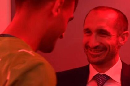 Chiellini a Londra incontra Chiarodia