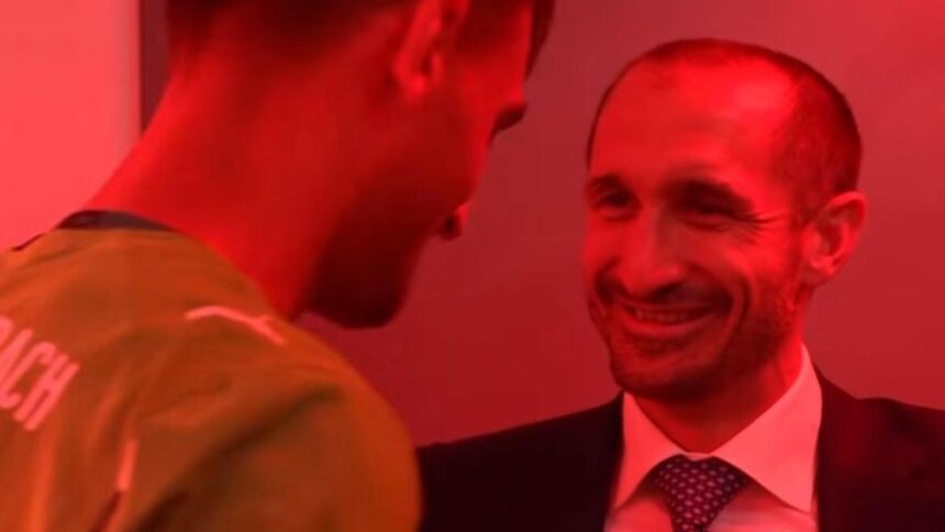 Chiellini a Londra incontra Chiarodia