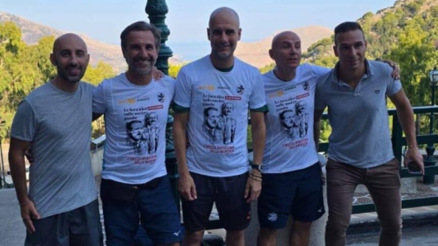 Palermo, Guardiola in pellegrinaggio da Santa Rosalia