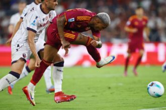 Roma-Bologna 1-0, gol di Wesley
