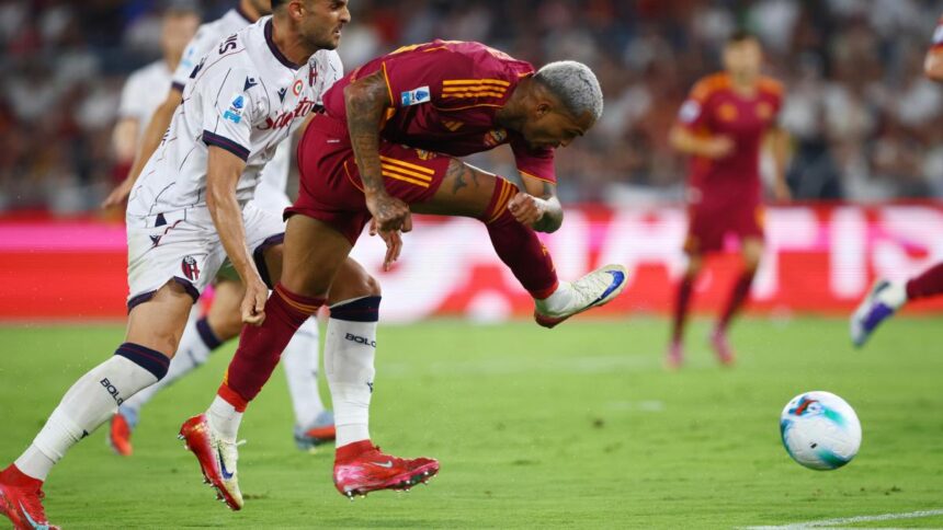 Roma-Bologna 1-0, gol di Wesley