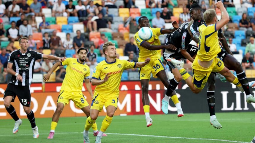 Udinese-Verona 1-1: Serdar risponde a Kristensen, due gol da calcio d'angolo