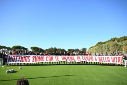 Bari, il messaggio per Verreth: "Matthias siamo con te"