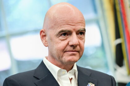 Infantino in visita alla Lega calcio Serie A - Calcio