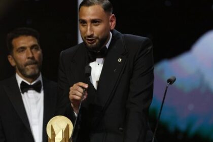 siparietto con Buffon, la carezza di Al-Khelafi