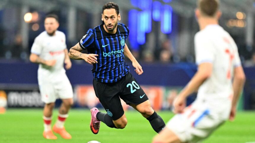 Inter, botta per Calhanoglu: è in forte dubbio. Al suo posto Frattesi e Sucic