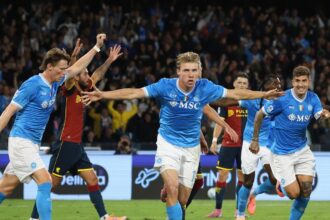 Napoli-Genoa 2-1 gol Ekhator, Anguissa, Hojlund