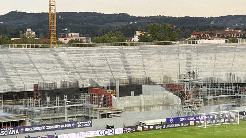 Fiorentina, lavori al Franchi: la Fiesole non sarà pronta per il centenario