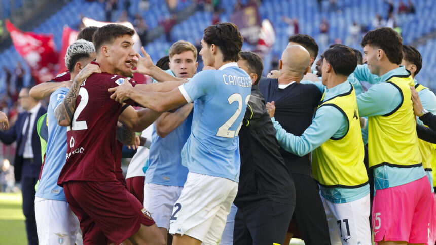 Gol e nervi tesi all'Olimpico, Lazio-Torino 3-3 al 103' - Calcio