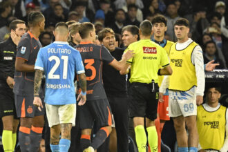 Lite Lautaro-Conte, volano insulti e gestacci in campo - Calcio