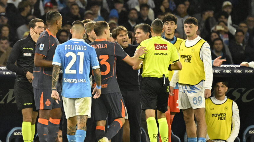 Lite Lautaro-Conte, volano insulti e gestacci in campo - Calcio