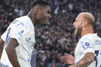 L'Inter passa a Roma e aggancia la vetta, basta Bonny  - Calcio