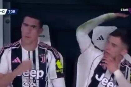 Juve-Torino, Conceiçao furioso al momento del cambio