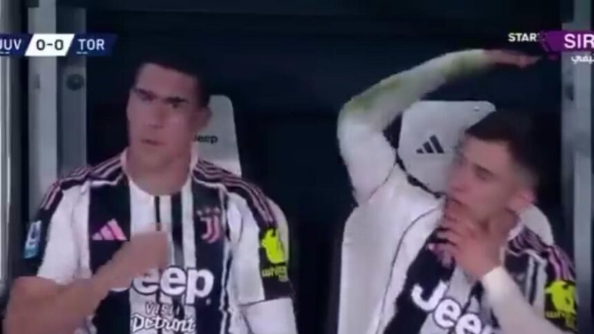 Juve-Torino, Conceiçao furioso al momento del cambio